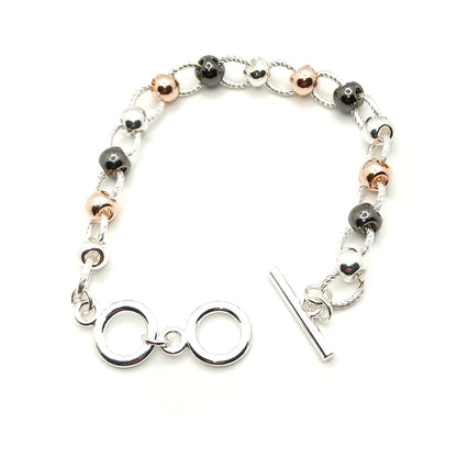 Twist Link T-Bar Short Bracelet
