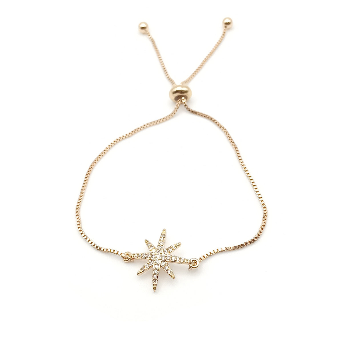 Diamante Star Drawstring Bracelet
