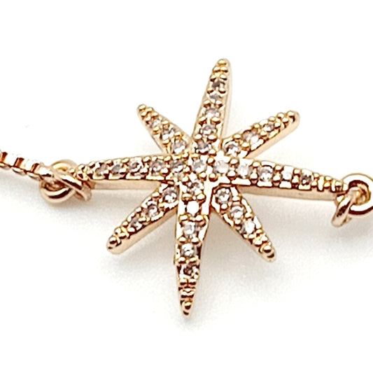 Diamante Star Drawstring Bracelet