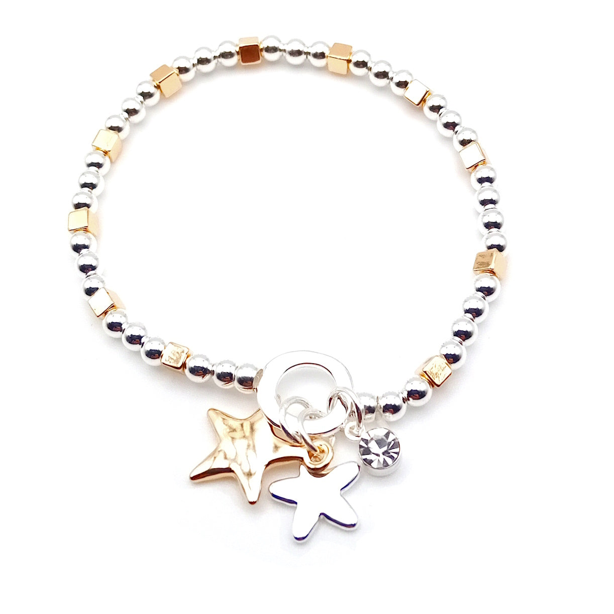 Double Star Bead Bracelet