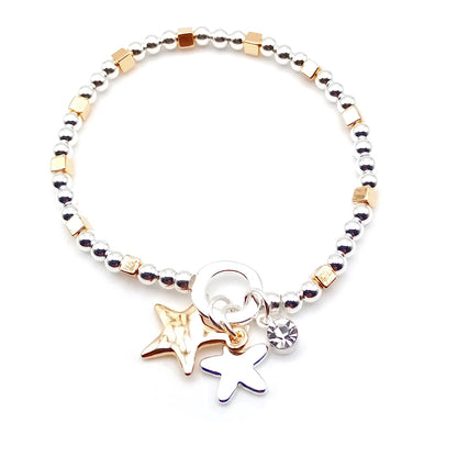Double Star Bead Bracelet