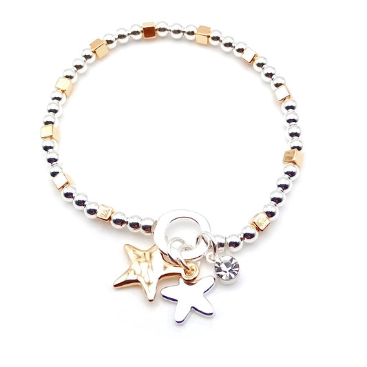Double Star Bead Bracelet