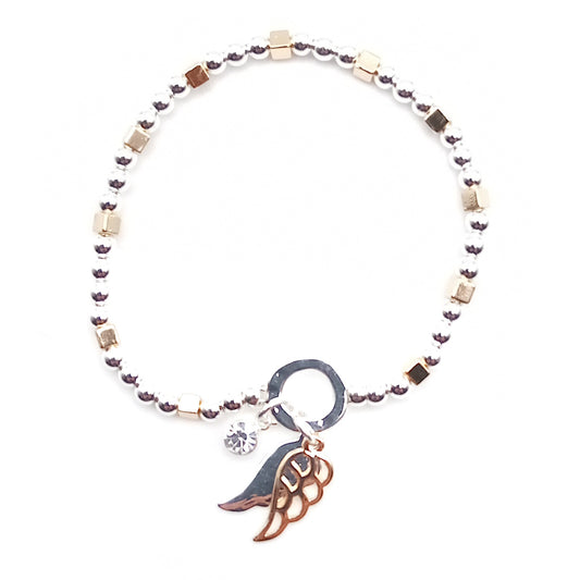 Angel Wings Bead Bracelet