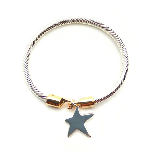 Star snake clasp bracelet