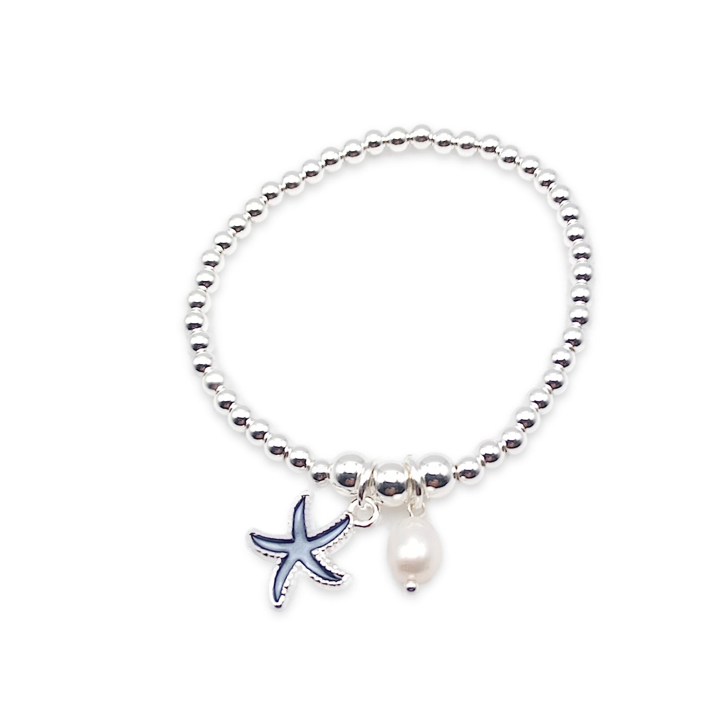Starfish and Pearl Bead Bracelet