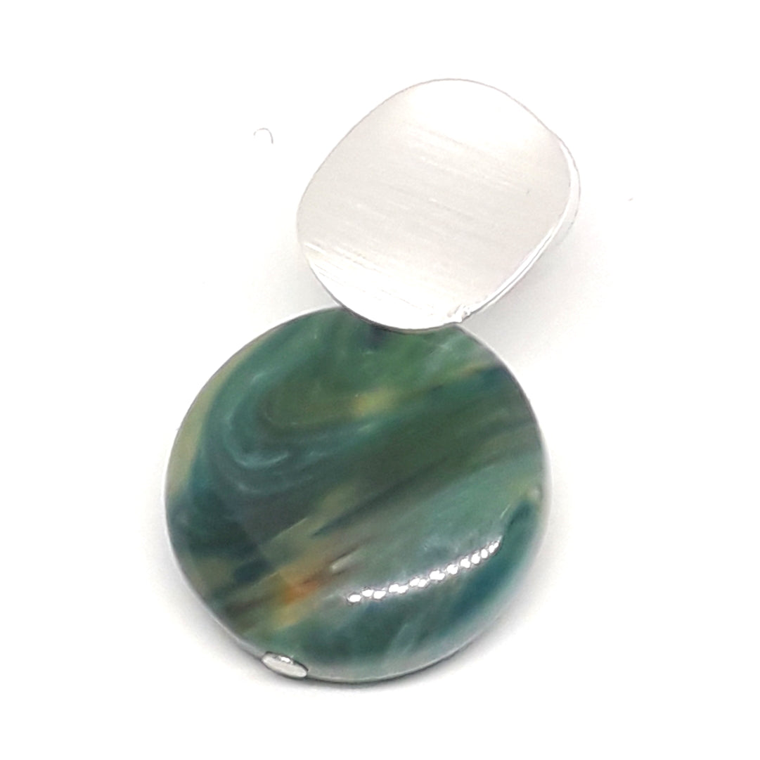 Button earrings