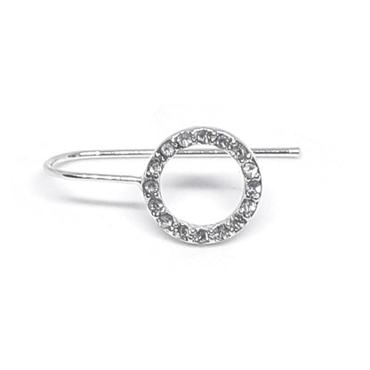Geometric Diamante Hook Earrings