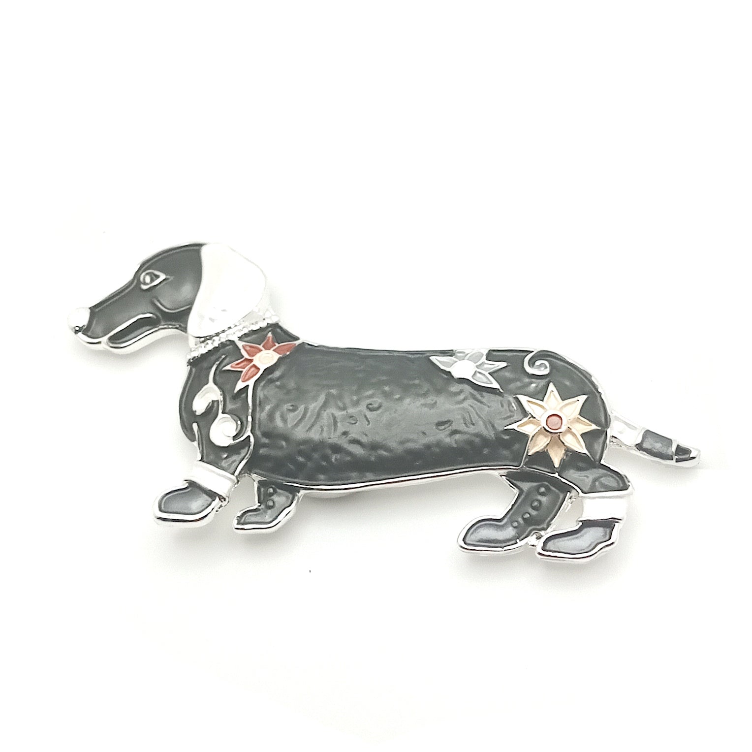 Dachshund Magentic Brooch