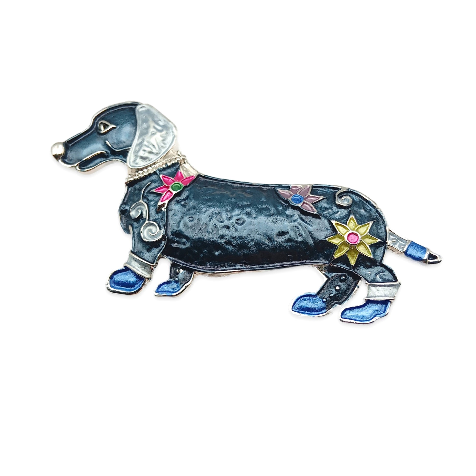Dachshund Magentic Brooch