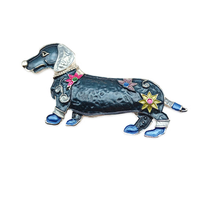 Dachshund Magentic Brooch