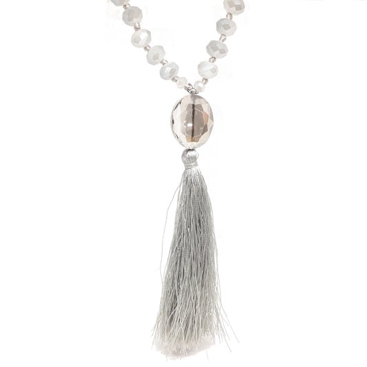 Tassel Crystal Bead Necklace