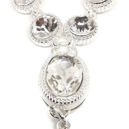 Clear Crystal Pendant long necklace