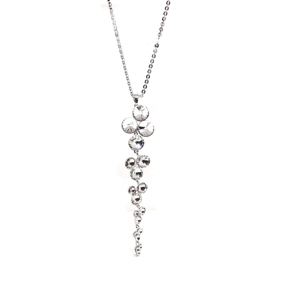 Crystal Pendant Long Necklace