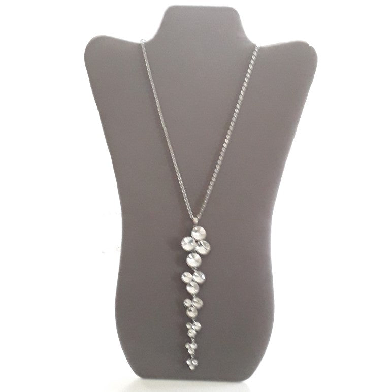 Crystal Pendant Long Necklace
