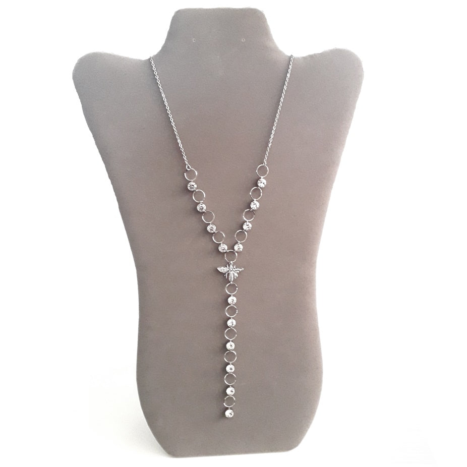 Bee Lariat Long Necklace