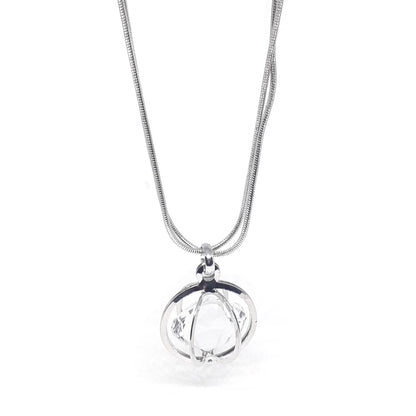 Geometric Diamante Short Necklace