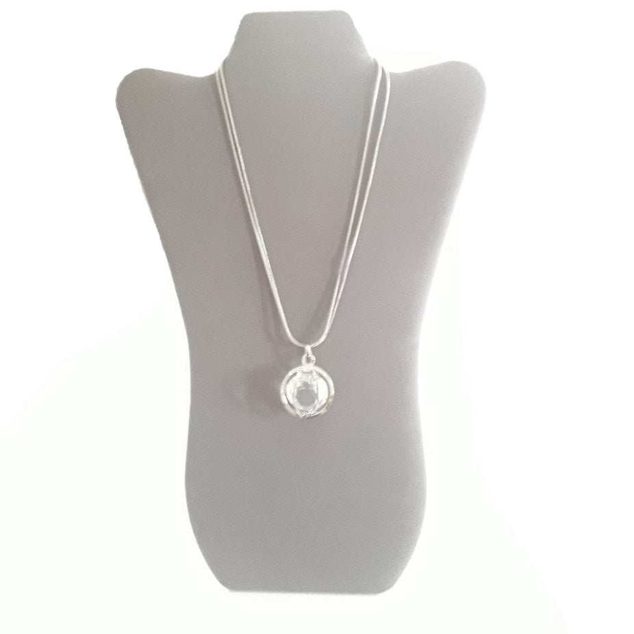 Geometric Diamante Short Necklace