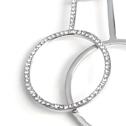Double Hoop Diamante Necklace