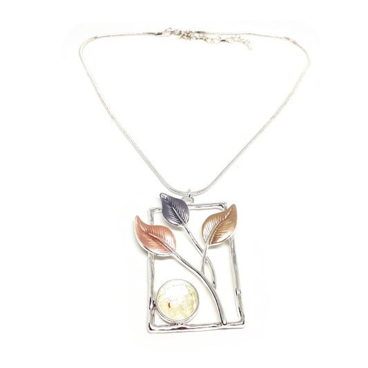 Summer Leaf Pendant Necklace