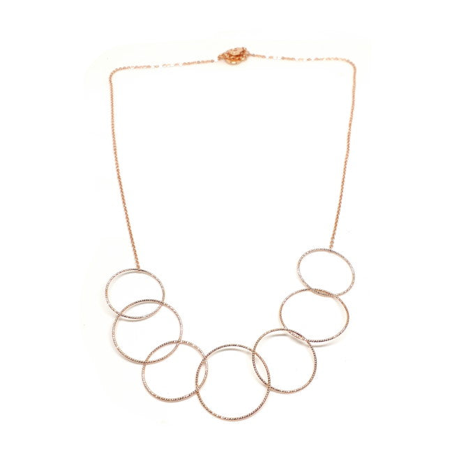Textured Hoop Necklace
