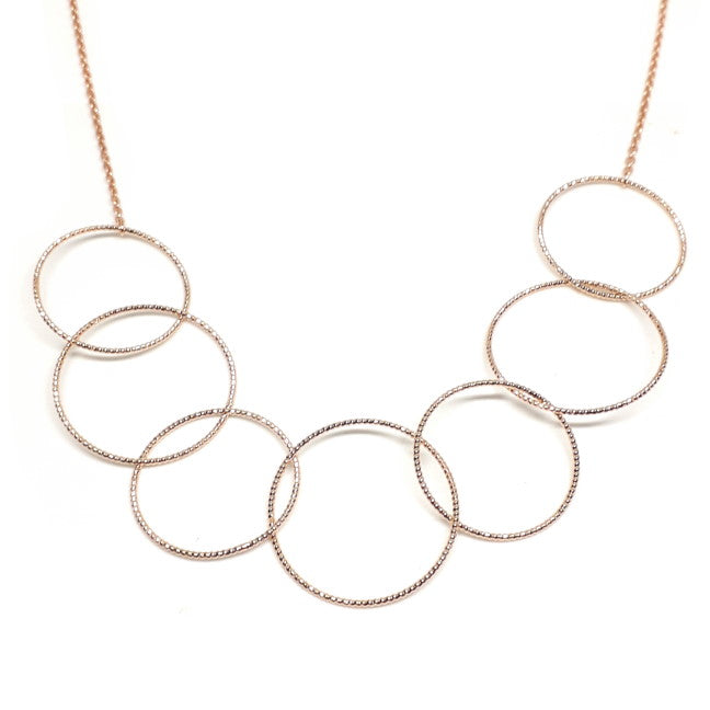Textured Hoop Necklace