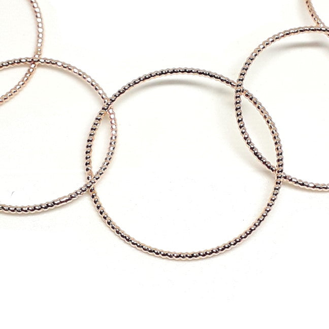 Textured Hoop Necklace