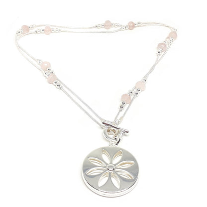 Floral Pendant Long/Short Necklace