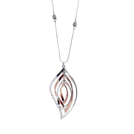 Abstract Teardrop Long Necklace