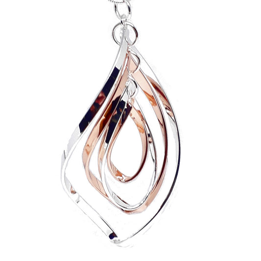 Abstract Teardrop Long Necklace