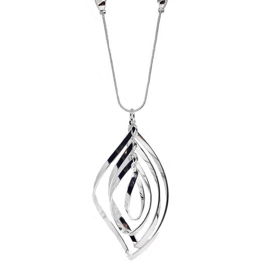 Abstract Teardrop Long Necklace