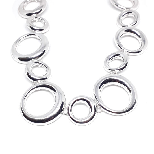 Outline Circle Link Necklace