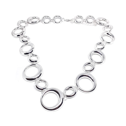 Outline Circle Link Necklace