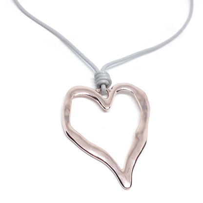 Chunky Heart Pendant Necklace