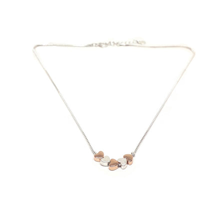 Flat Heart Short Necklace