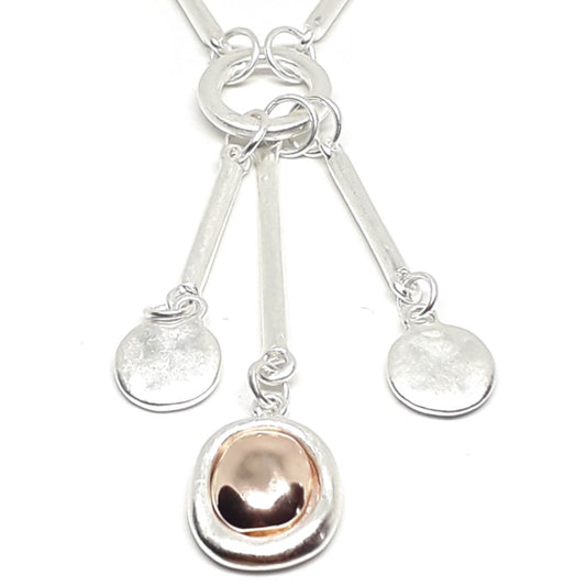 Multi Disc Long Necklace