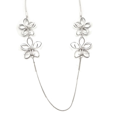 Delicate Flower Long Necklace