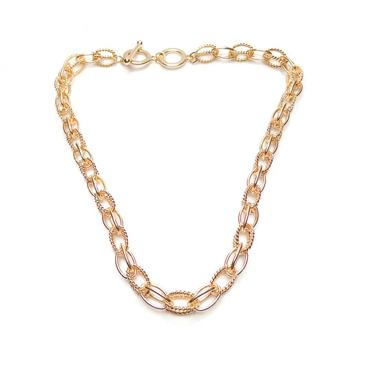 Chunky Twist Chain Short Necklace