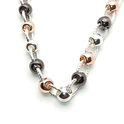 Twist Link T-Bar Short Necklace