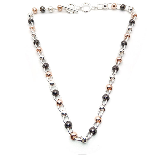 Twist Link T-Bar Short Necklace