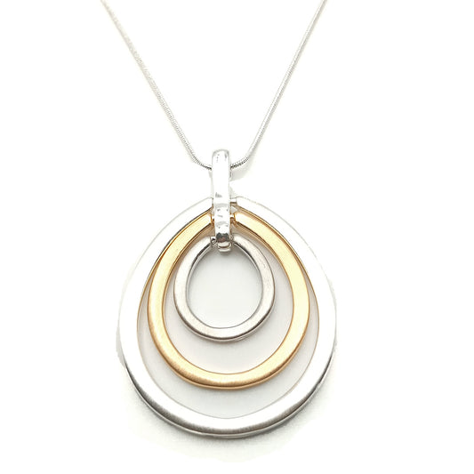 Oval Geometric Necklace