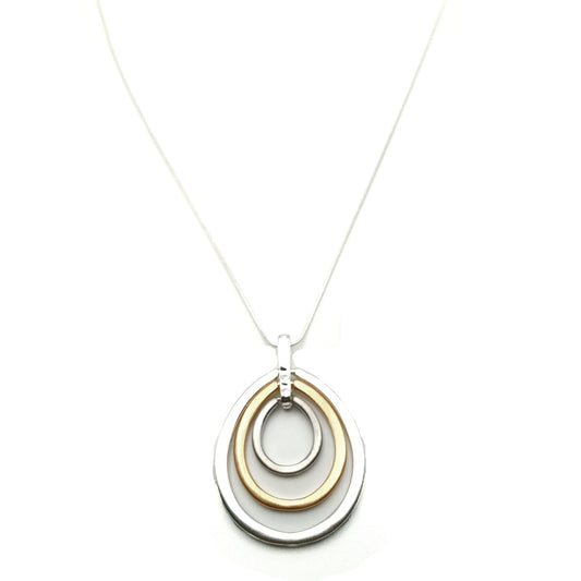 Oval Geometric Necklace