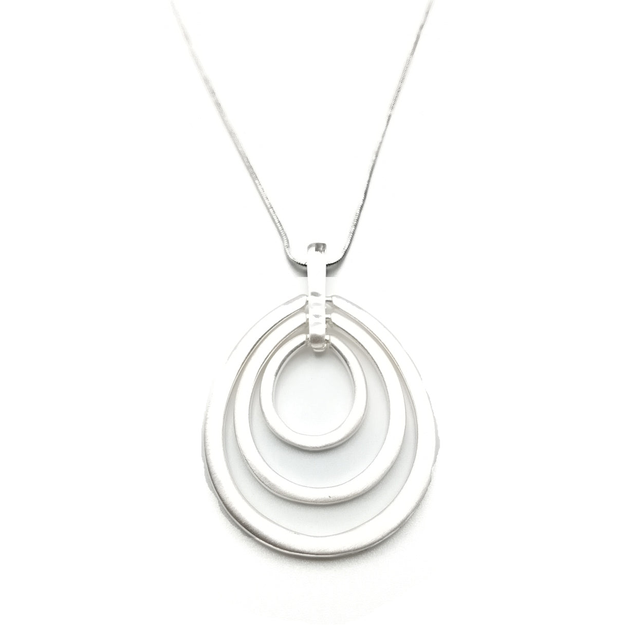 Oval Geometric Necklace