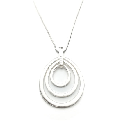 Oval Geometric Necklace