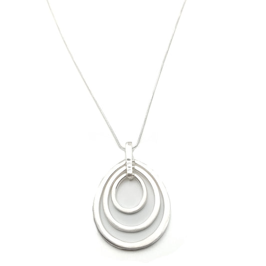 Oval Geometric Necklace
