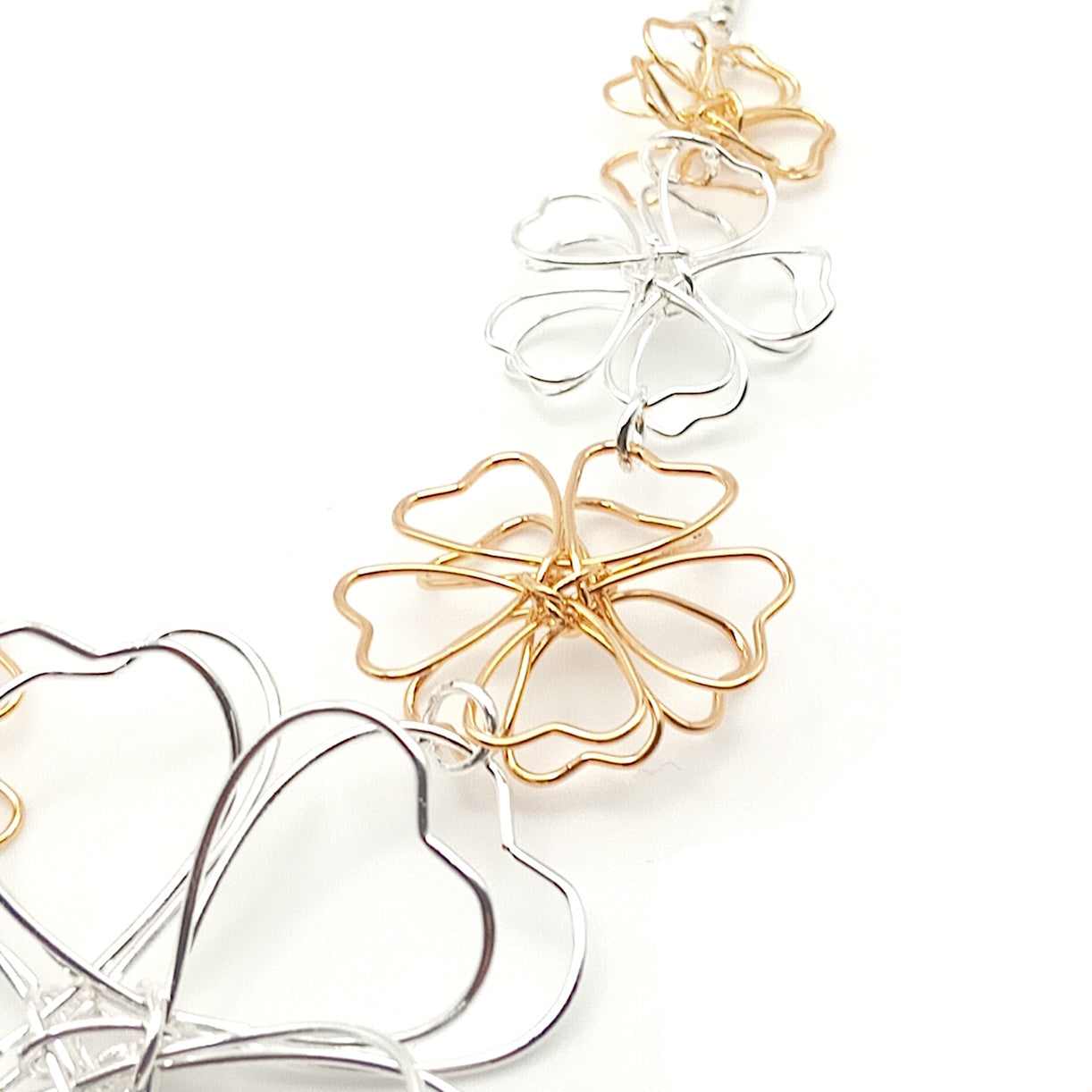 Wire Flower Necklace