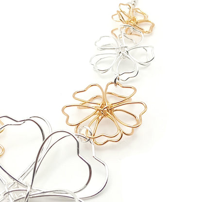 Wire Flower Necklace