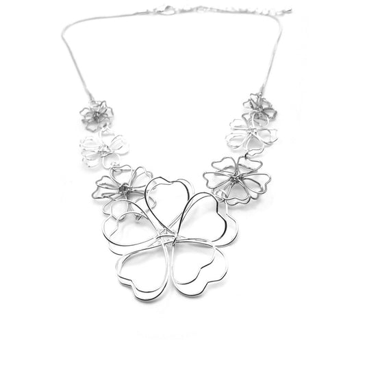 Wire Flower Necklace