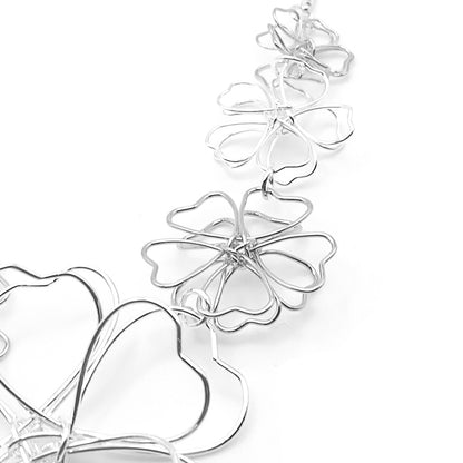 Wire Flower Necklace