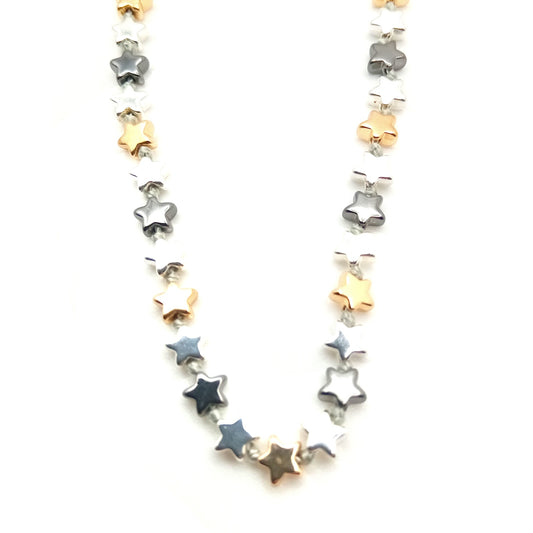 Cascading Star Short Necklace