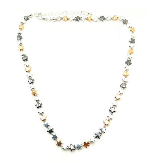 Cascading Star Short Necklace